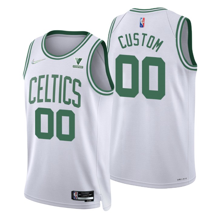 Men's Boston Celtics Custom #00 Diamond 75th Anniversary Association Jersey 2401LXDD